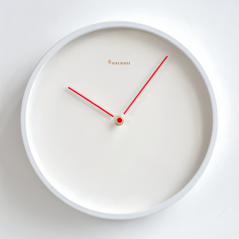 BowLift | Circ O'Clock – Modern Wall Clock Black with Silent Movement