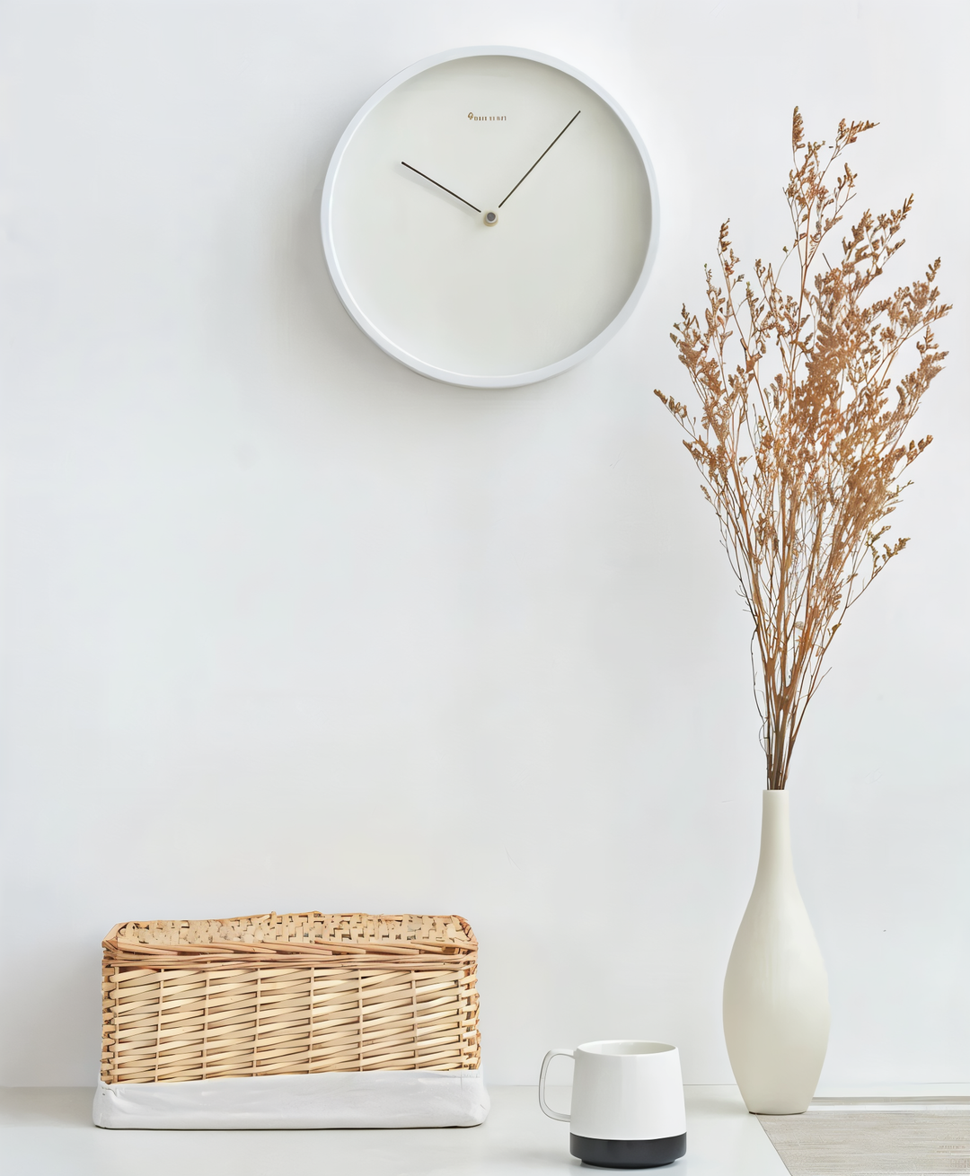 BowLift | Circ O'Clock – Modern Wall Clock Black with Silent Movement