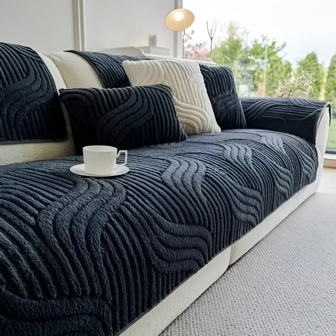 BowLift | CushShield | Non-slip velvet sofa cover for 2-4 seater