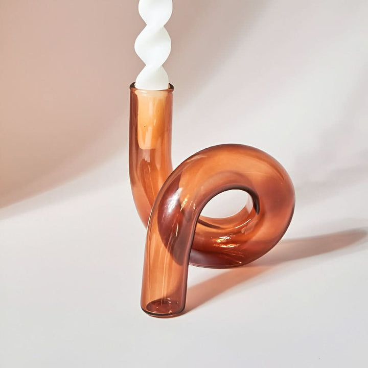 BowLift | Glass Vase with Candle Holder for Elegant Home Decoration