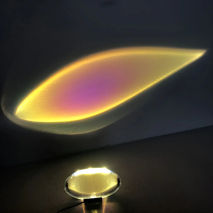 BowLift | Luminora Prisma Projection Lamp | Magical Light Effects | 360° Rotatable | USB Powered & Energy Saving