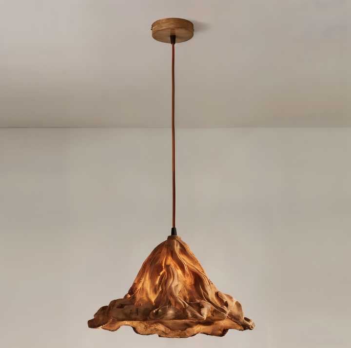 BowLift | Artistic Pendant Lamp made of Resin with Volcanic Design