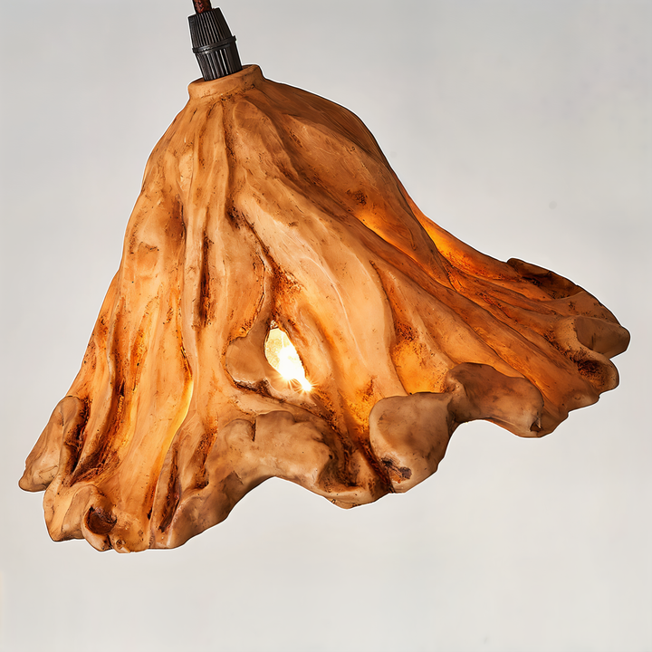 BowLift | Artistic Pendant Lamp made of Resin with Volcanic Design