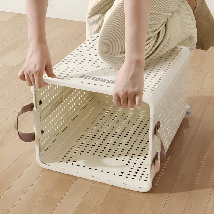 BowLift | FoldaRoll Laundry Basket Foldable with Wheels