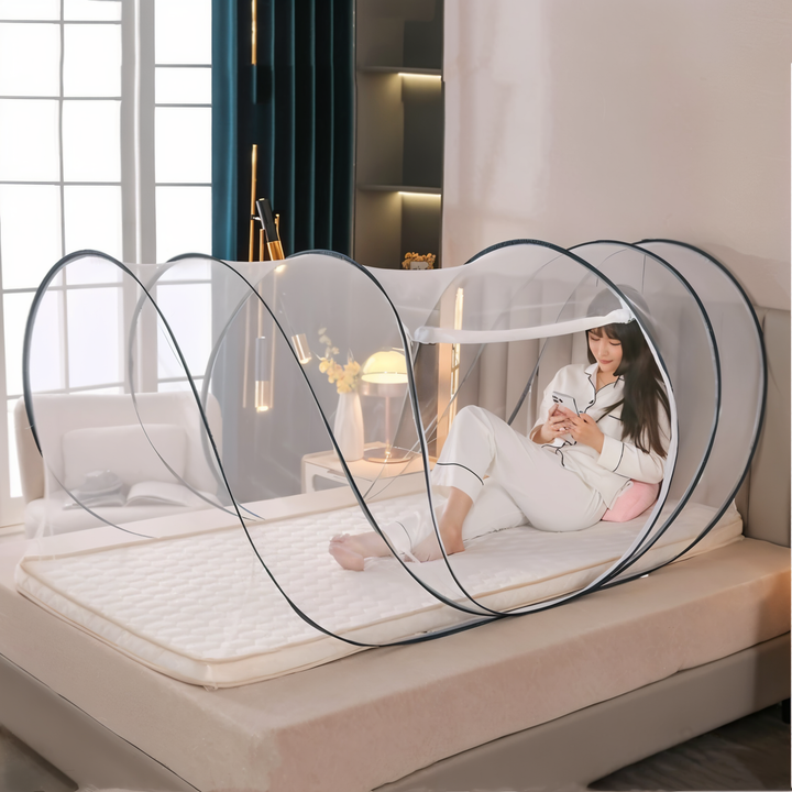 BowLift | Folding Mosquito Net for Bed – Effective Mosquito Protection made of Polyester and Fiberglass