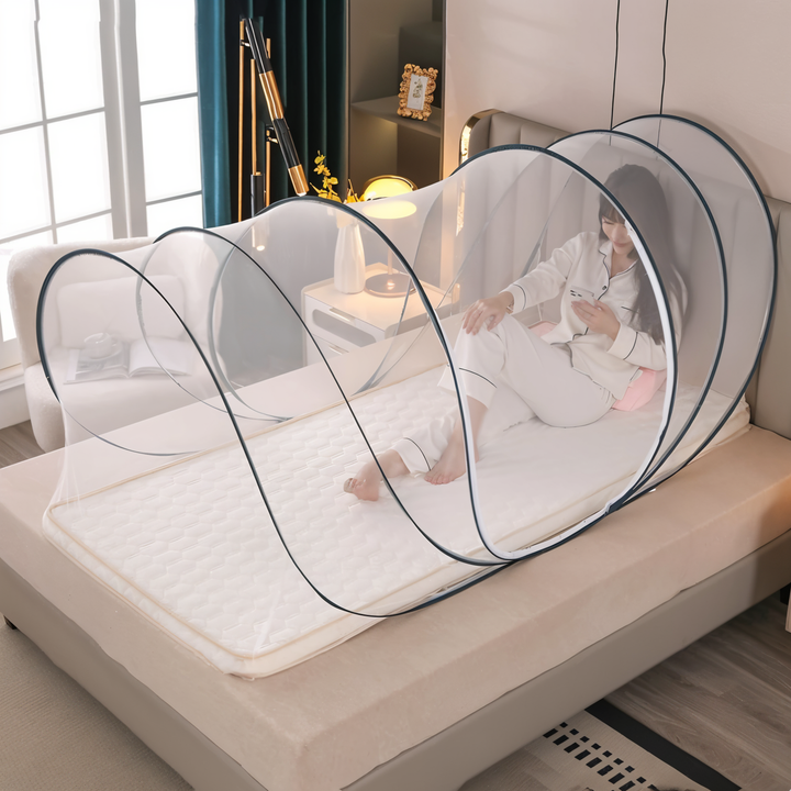 BowLift | Folding Mosquito Net for Bed – Effective Mosquito Protection made of Polyester and Fiberglass
