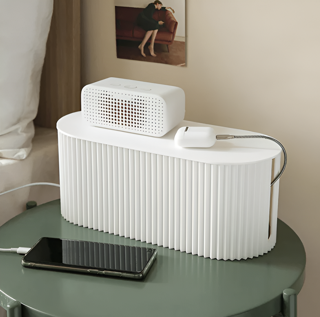 BowLift | Elegant Cable Box in Soft Macaron Colors