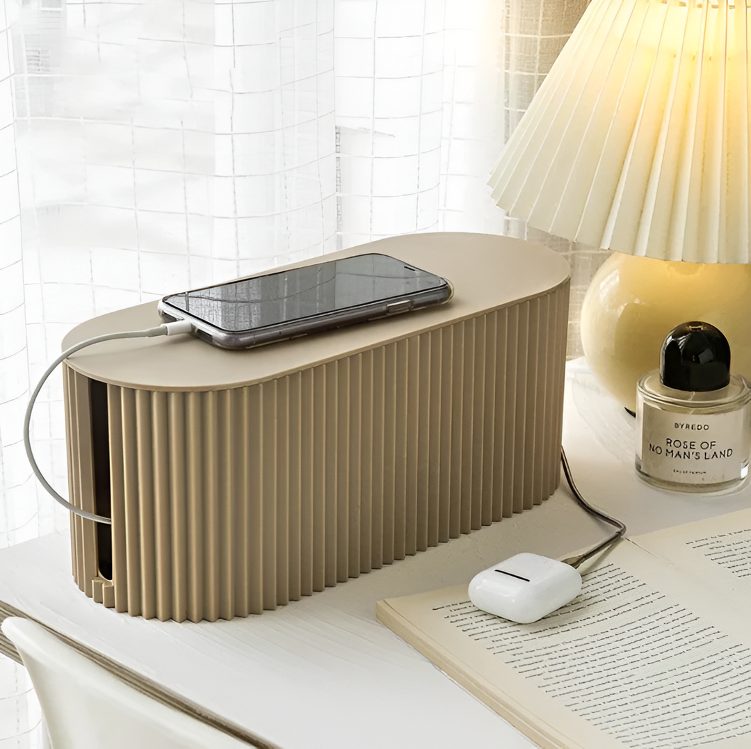 BowLift | Elegant Cable Box in Soft Macaron Colors