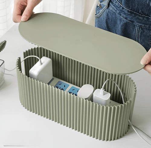 BowLift | Cable Organizer Box with Lid – Macaron Colors