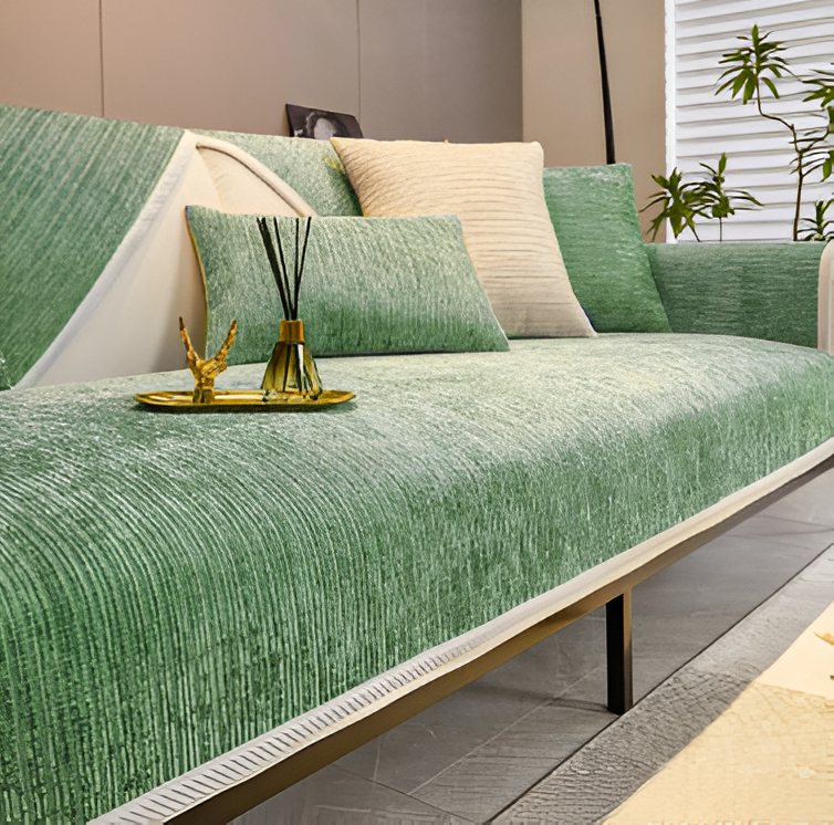 BowLift | ChicStriped Chenille | Pet Cover for Sofas 70x70cm to 90x240cm