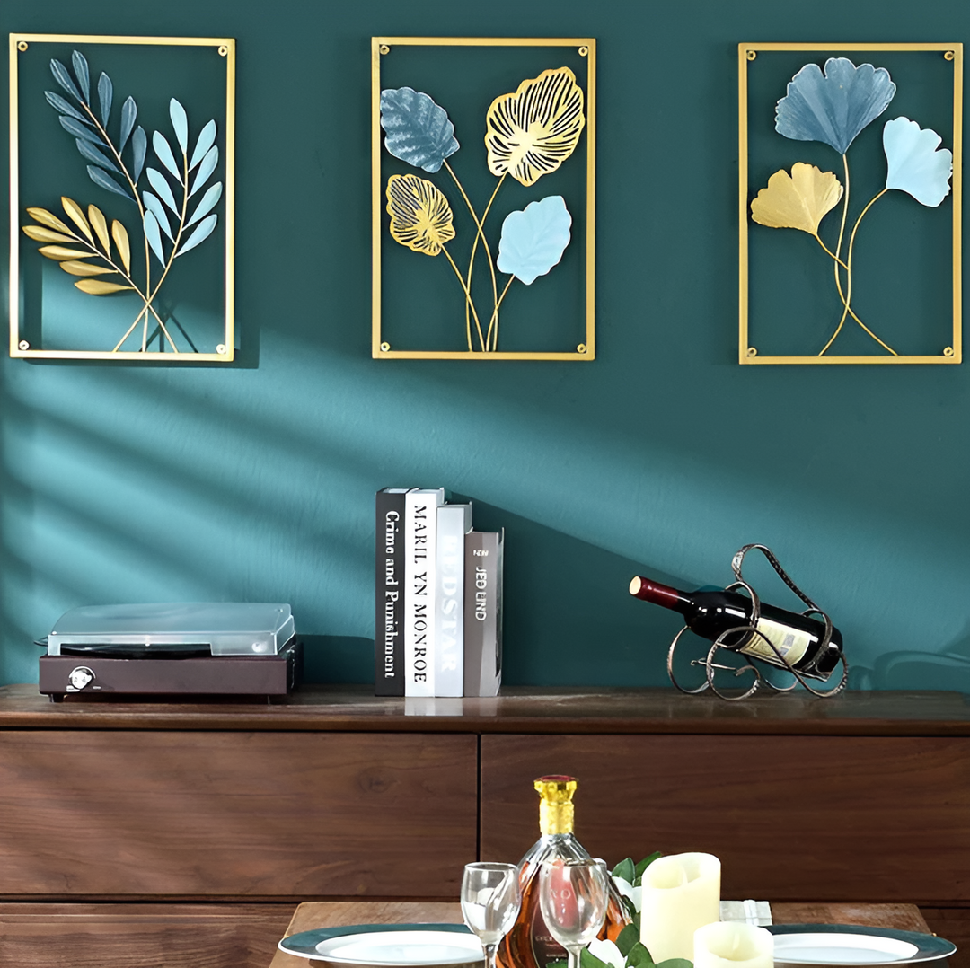 BowLift | Leafy Luxe – Nordic Wall Decor made of Metal in Leaf Design