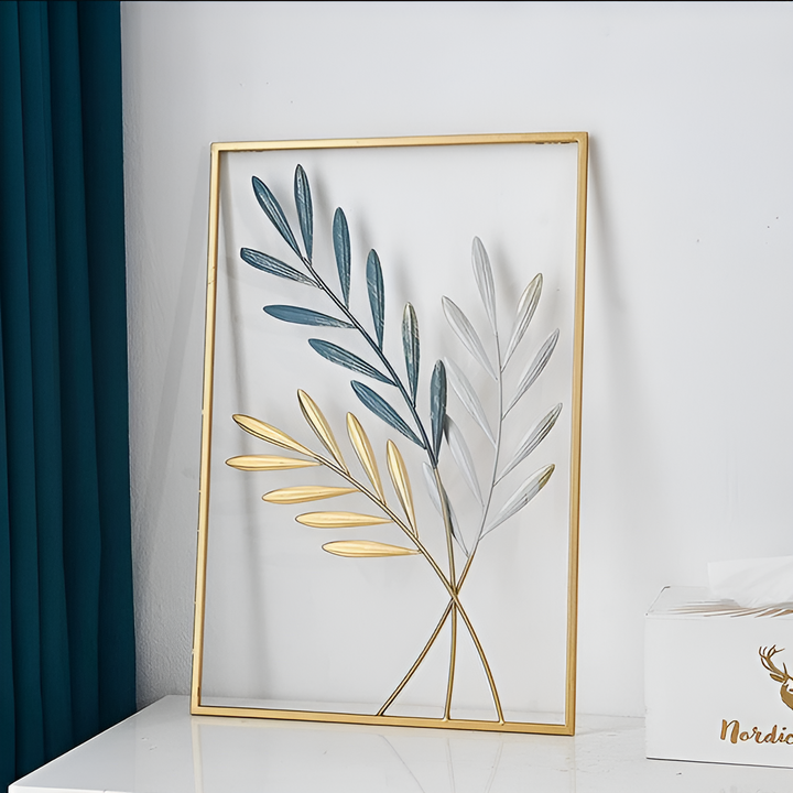 BowLift | Leafy Luxe – Nordic Wall Decor made of Metal in Leaf Design