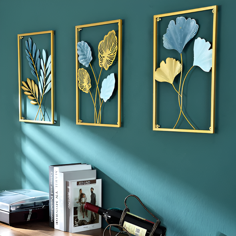 BowLift | Leafy Luxe – Nordic Wall Decor made of Metal in Leaf Design
