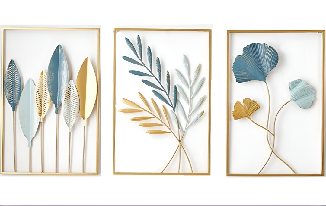 BowLift | Leafy Luxe – Nordic Wall Decor made of Metal in Leaf Design