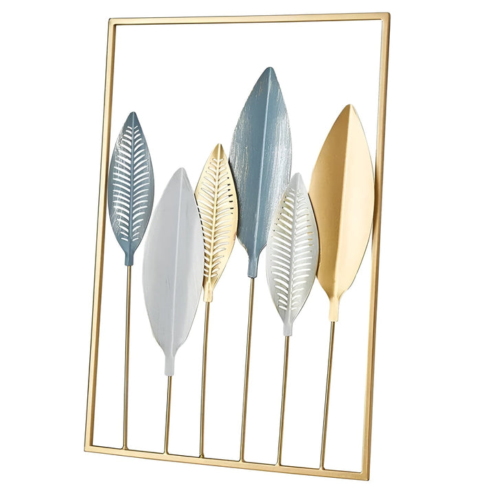 BowLift | Leafy Luxe – Nordic Wall Decor made of Metal in Leaf Design