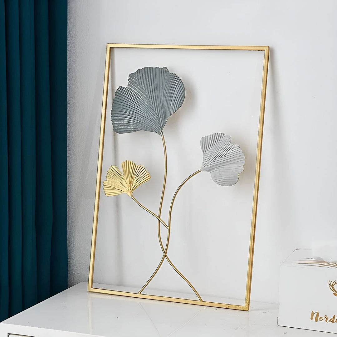 BowLift | Leafy Luxe – Nordic Wall Decor made of Metal in Leaf Design