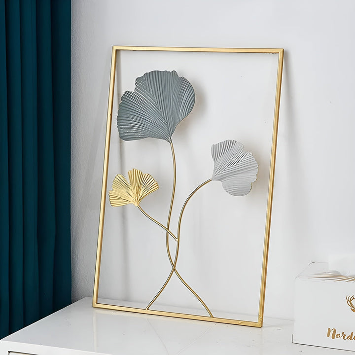 BowLift | Leafy Luxe – Nordic Wall Decor made of Metal in Leaf Design