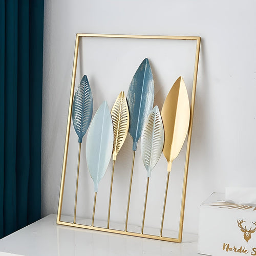 BowLift | Leafy Luxe – Nordic Wall Decor made of Metal in Leaf Design