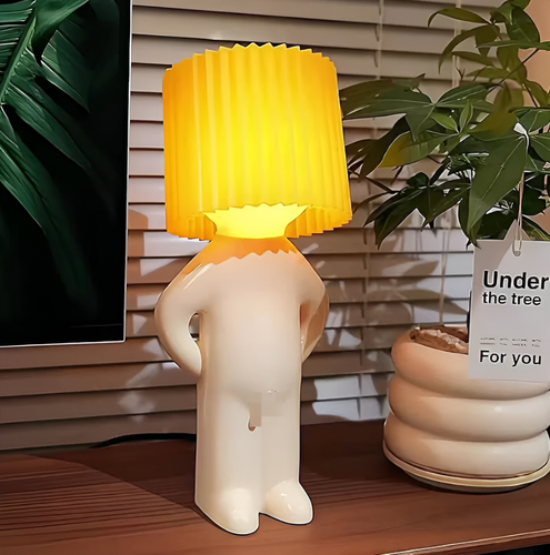 BowLift | Lil'Lad table lamp | Creative LED night light in Shy Boy design