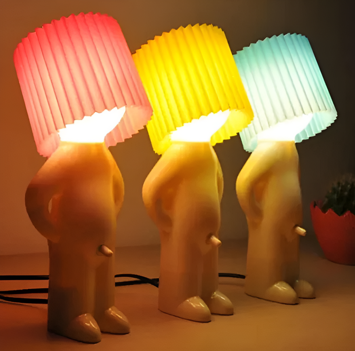 BowLift | Lil'Lad table lamp | Creative LED night light in Shy Boy design