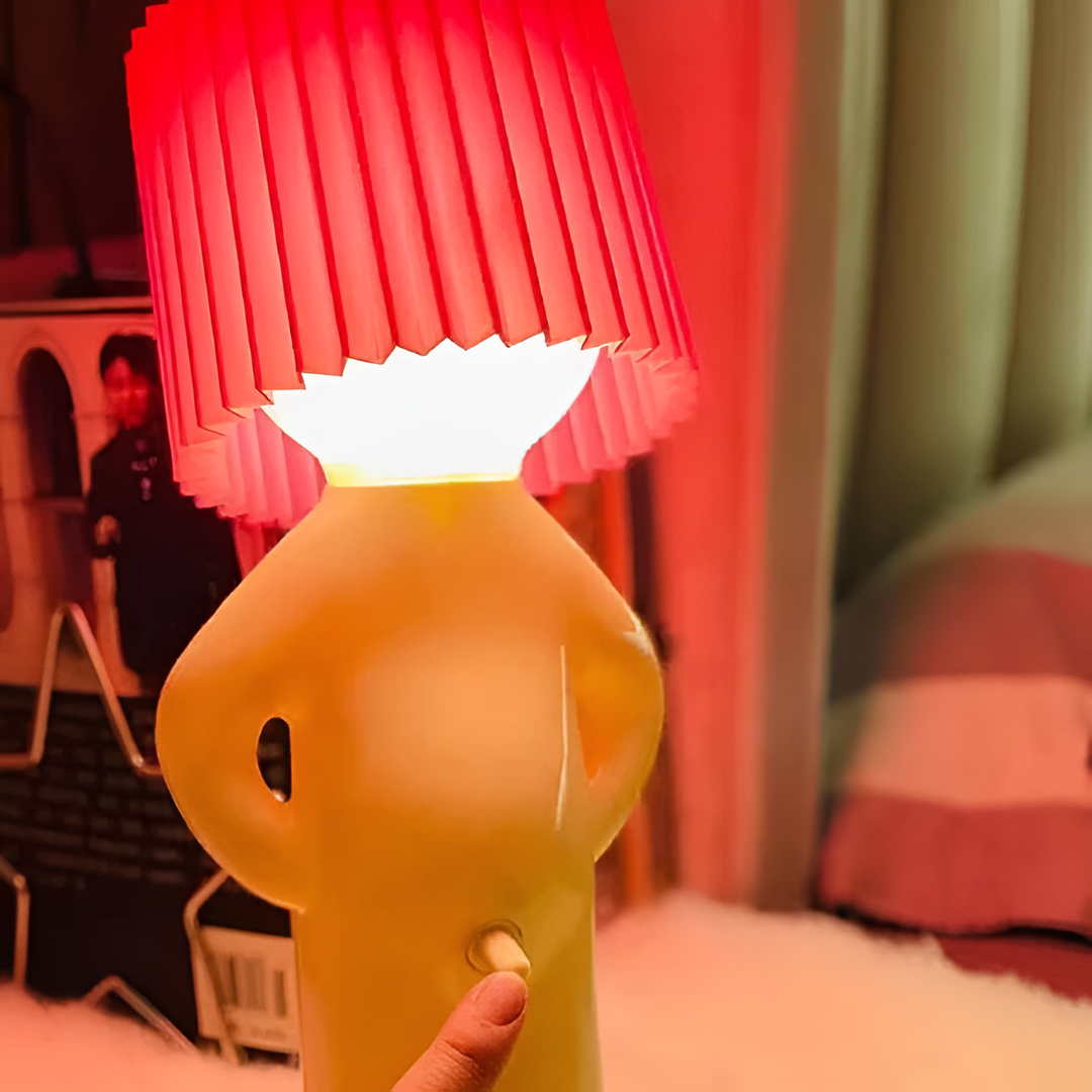BowLift | Lil'Lad table lamp | Creative LED night light in Shy Boy design