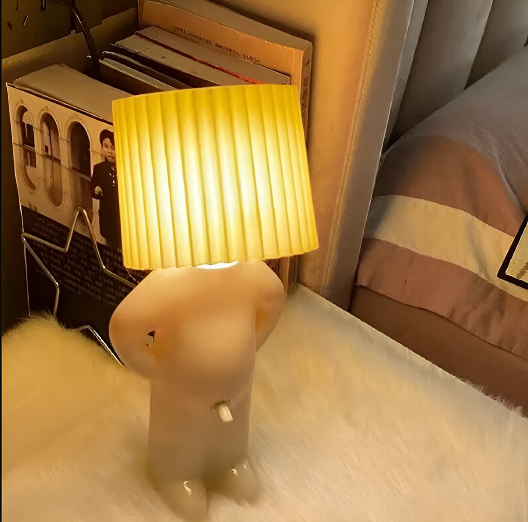 BowLift | Lil'Lad table lamp | Creative LED night light in Shy Boy design