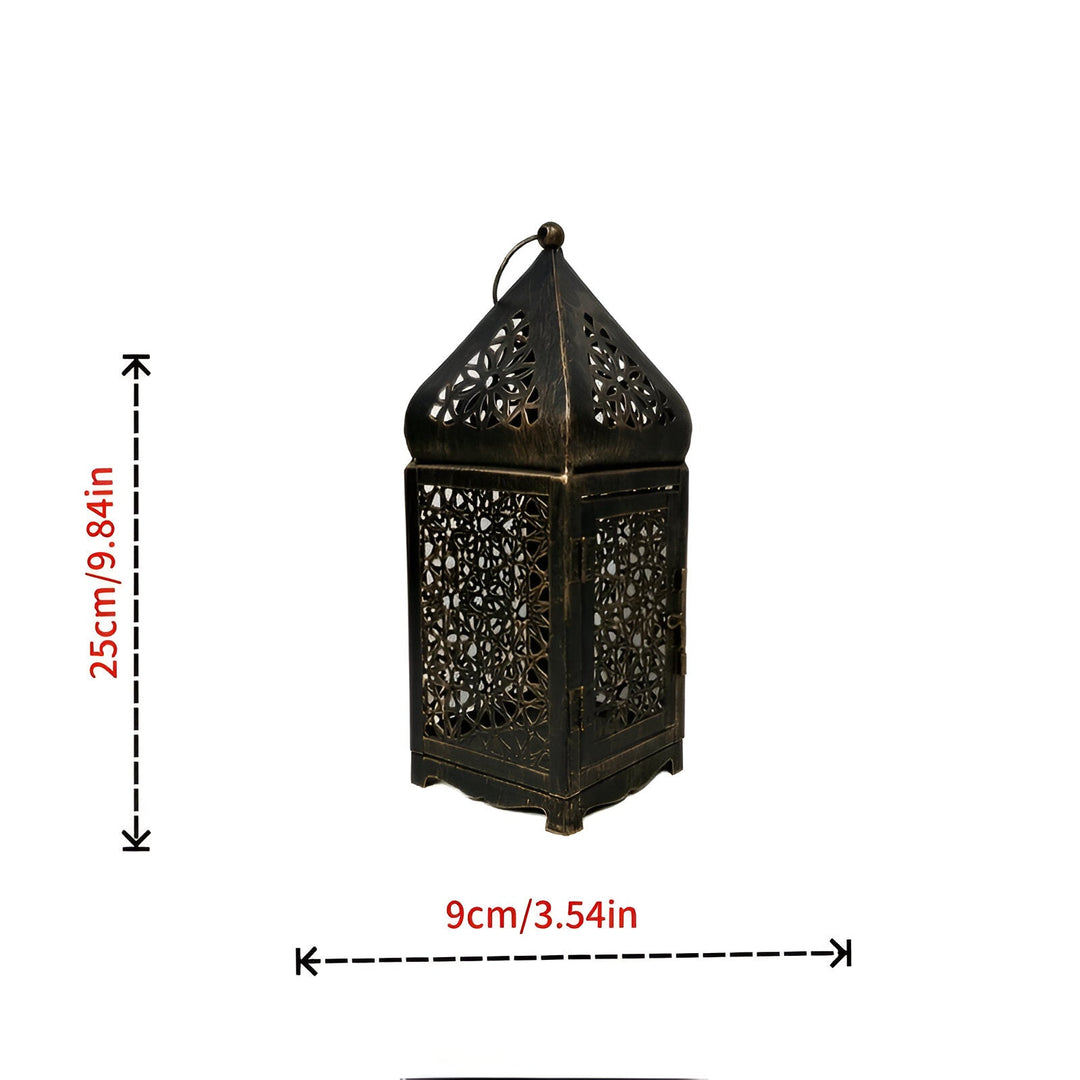 BowLift | Decorative Iron Candle Holder with Arabesque Pattern