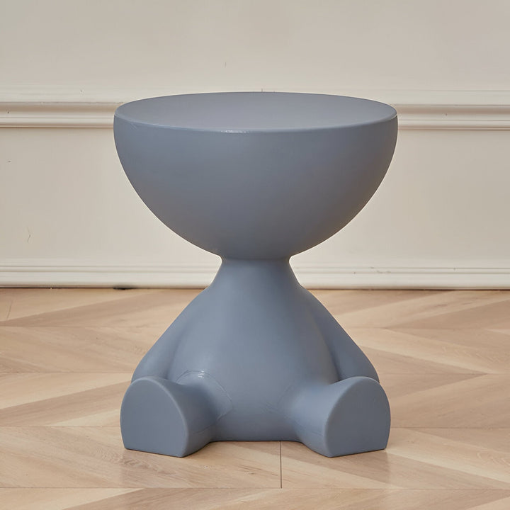 BowLift | Creative Round Side Table in Cream