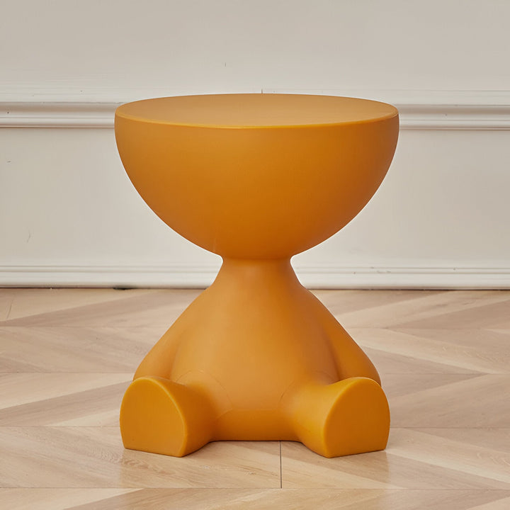 BowLift | Creative Round Side Table in Cream