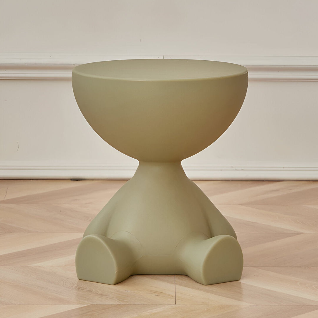 BowLift | Creative Round Side Table in Cream