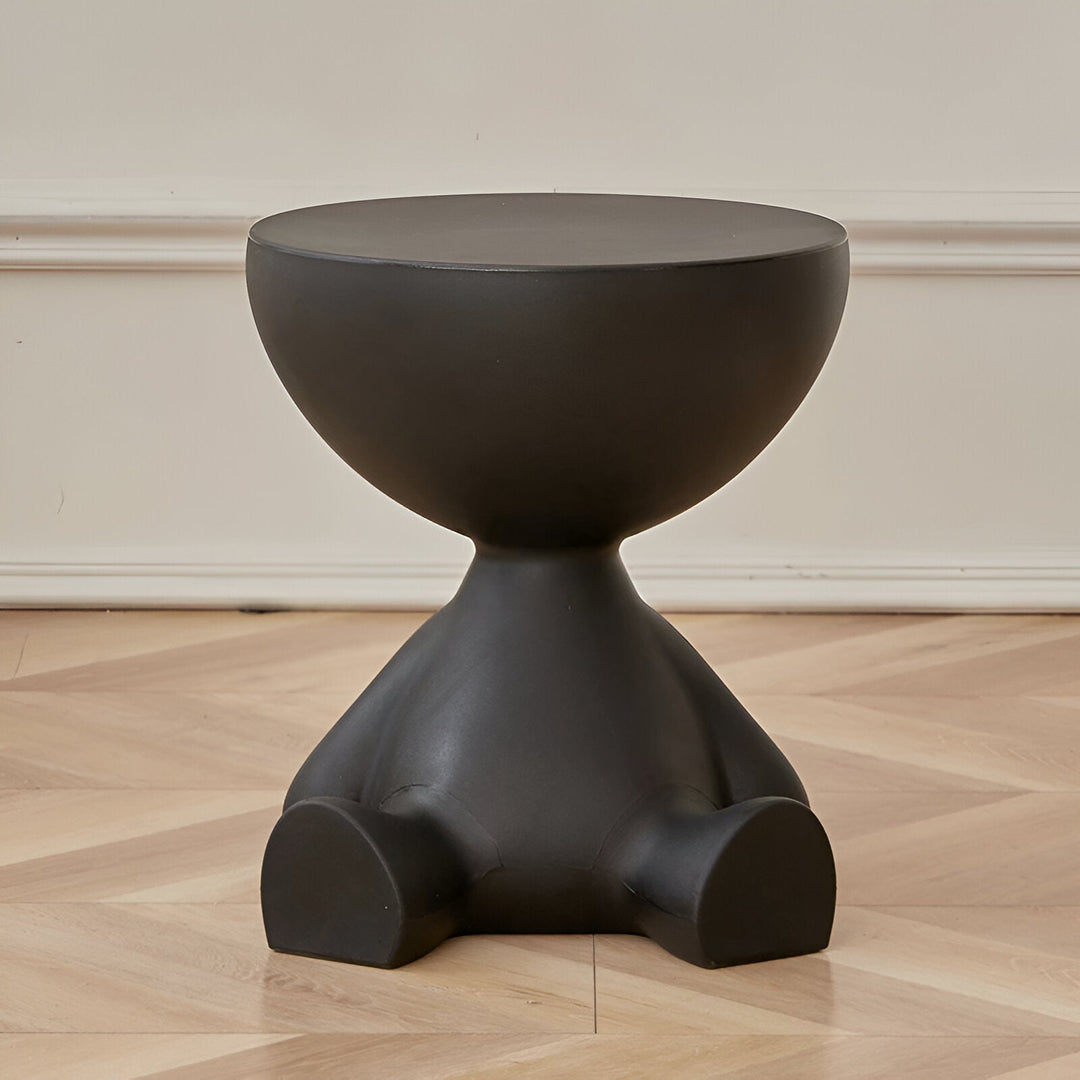 BowLift | Creative Round Side Table in Cream