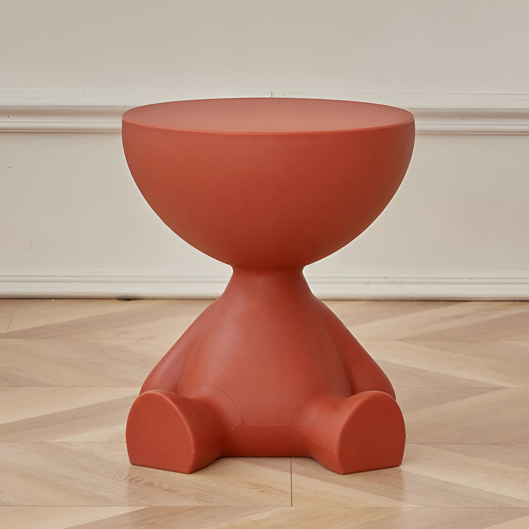 BowLift | Creative Round Side Table in Cream