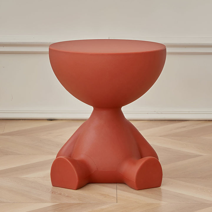 BowLift | Creative Round Side Table in Cream