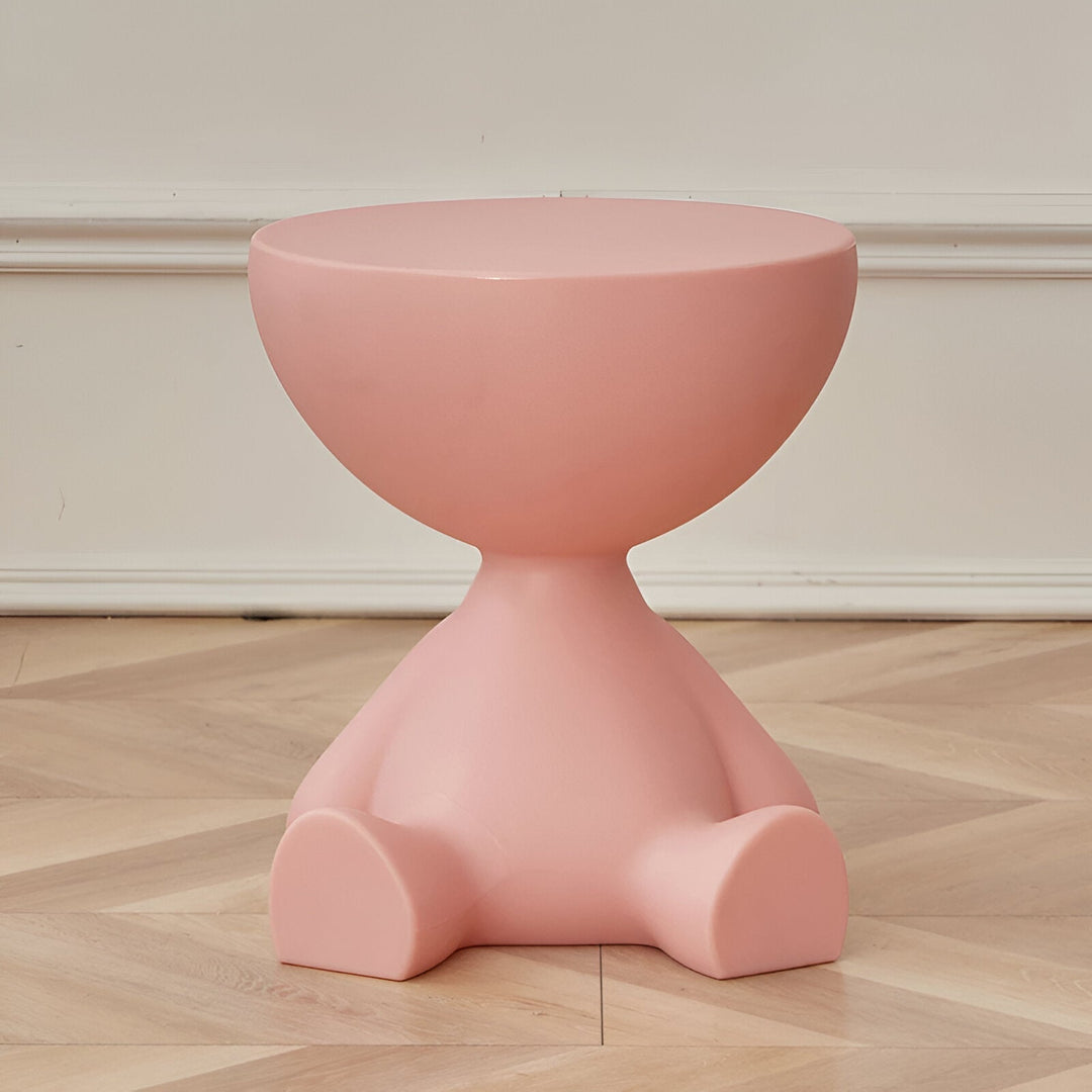 BowLift | Creative Round Side Table in Cream