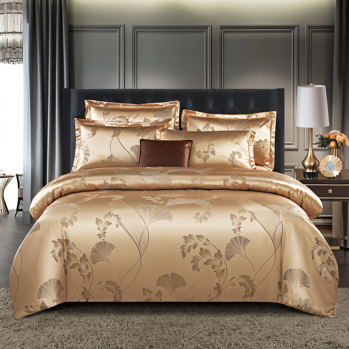 BowLift | SILKLOFT – Elegant Satin Jacquard Bed Linen Set