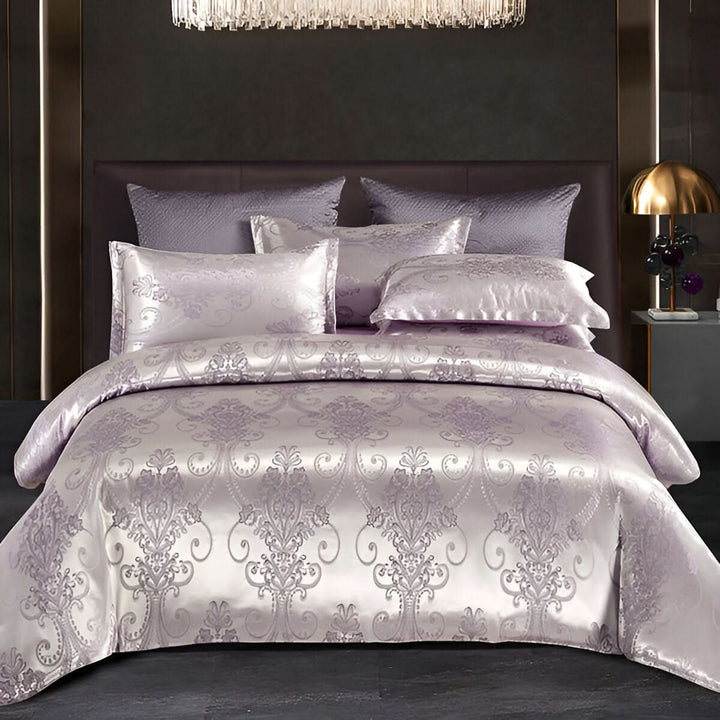 BowLift | SILKLOFT – Elegant Satin Jacquard Bed Linen Set