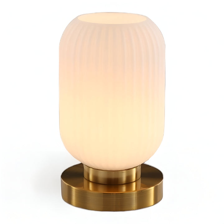 BowLift | Nordic Table Lamp with Ribbed Glass