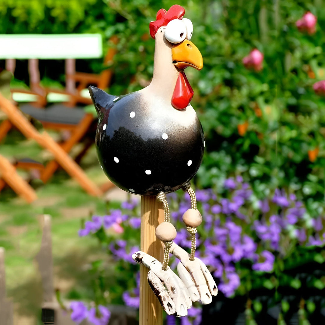 BowLift | Haan Garden Statue with Big Eyes Made of Weatherproof Resin
