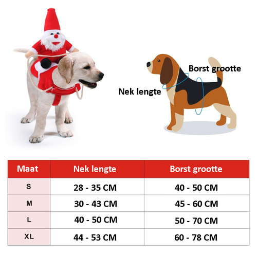 BowLift | HollyPaws - cozy, adjustable Christmas outfit for dogs