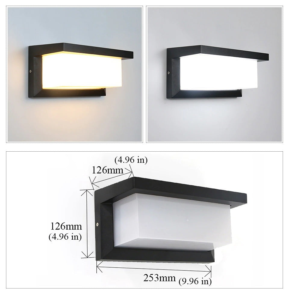 Horizontal LED Outdoor Lamp | Bowlift