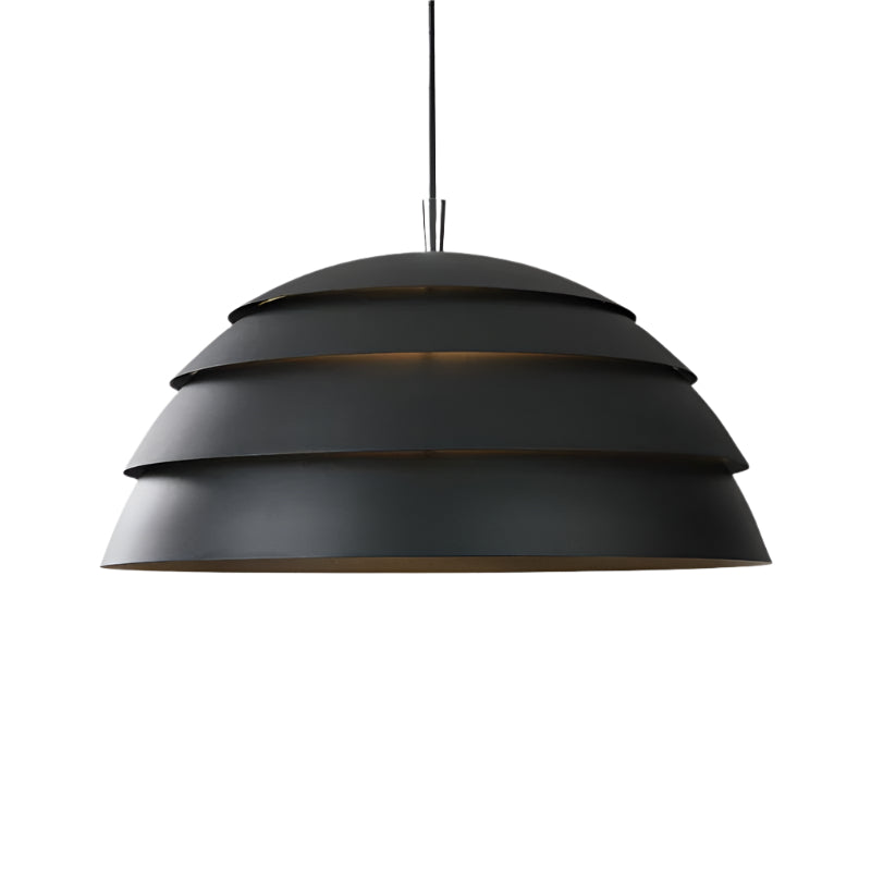BowLift | Dome Pot | Pendant Light Gray 39 cm Iron/Aluminum