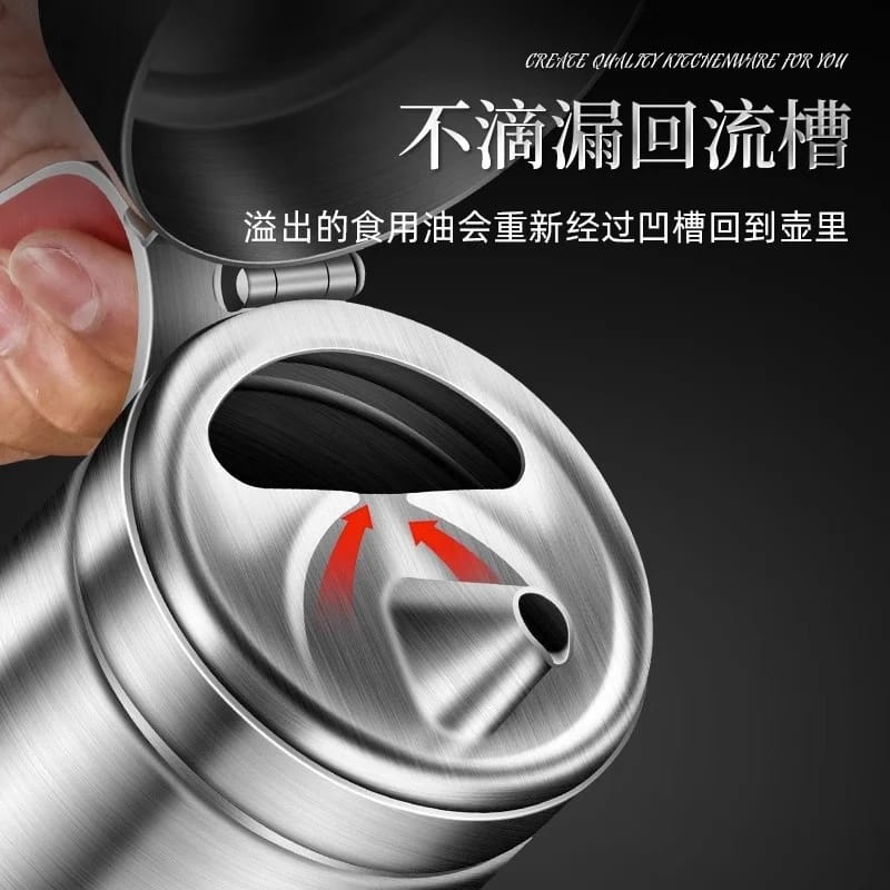 BowLift | Stainless Steel Oil Jug/Dispenser