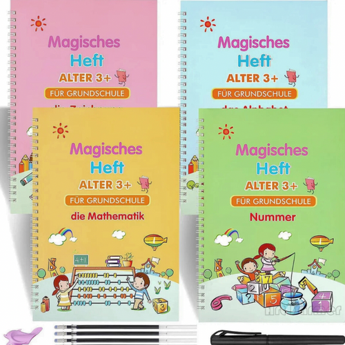 Learning books for children | 4-piece set | Bowlift