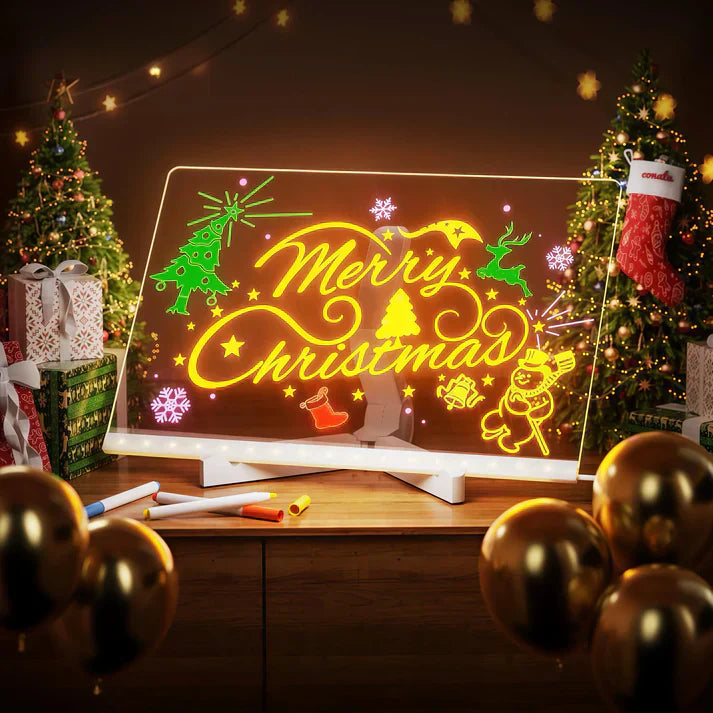 BowLift | IllumiWrite LED Sign Board – Reusable Light Board for Creative Minds