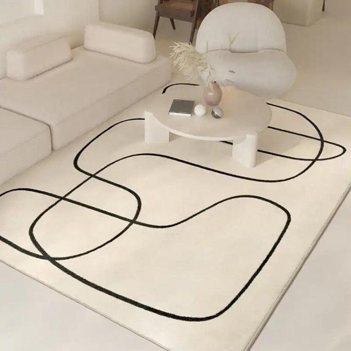 Abstract Weave – Luxury Wool Area Rug with Design Bowlift