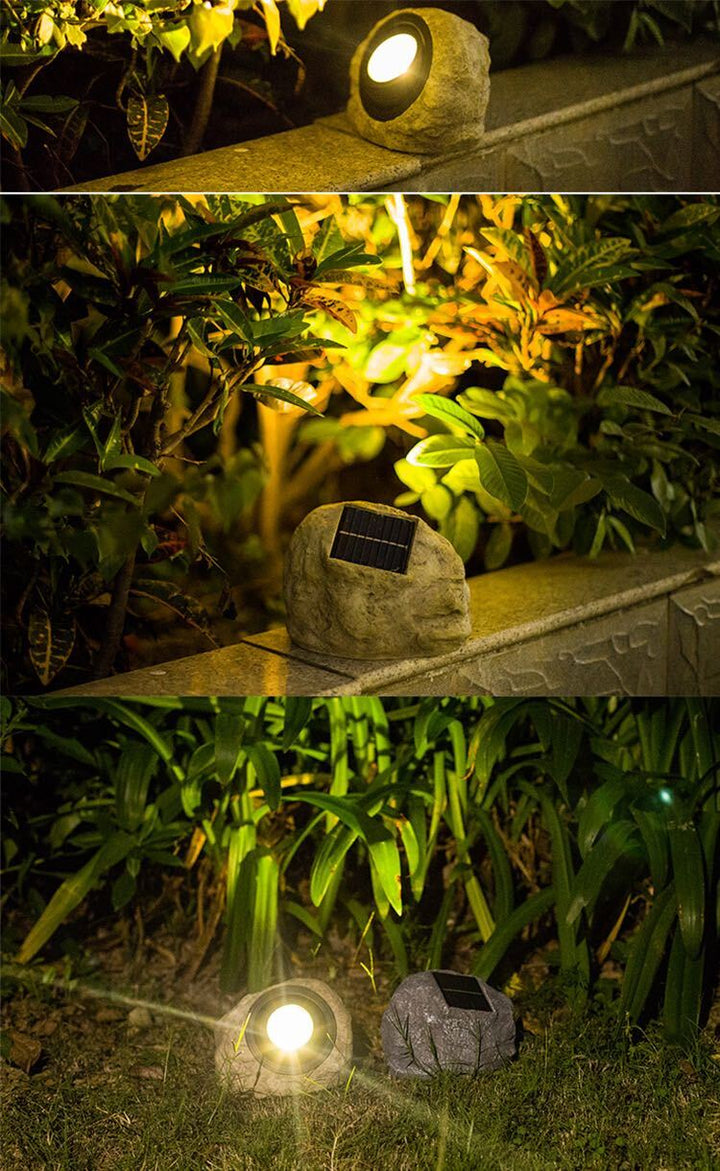 Rocky Glow - Elegant Solar Lamp for Outdoors | Bowlift