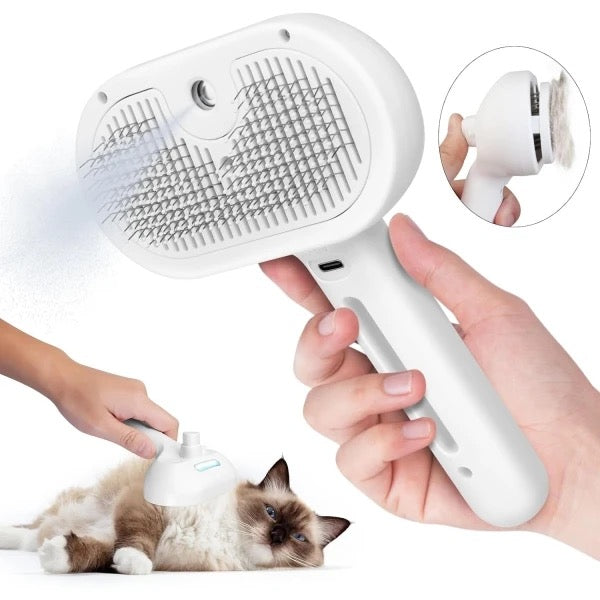 Premium pet brush with steam function Bowlift