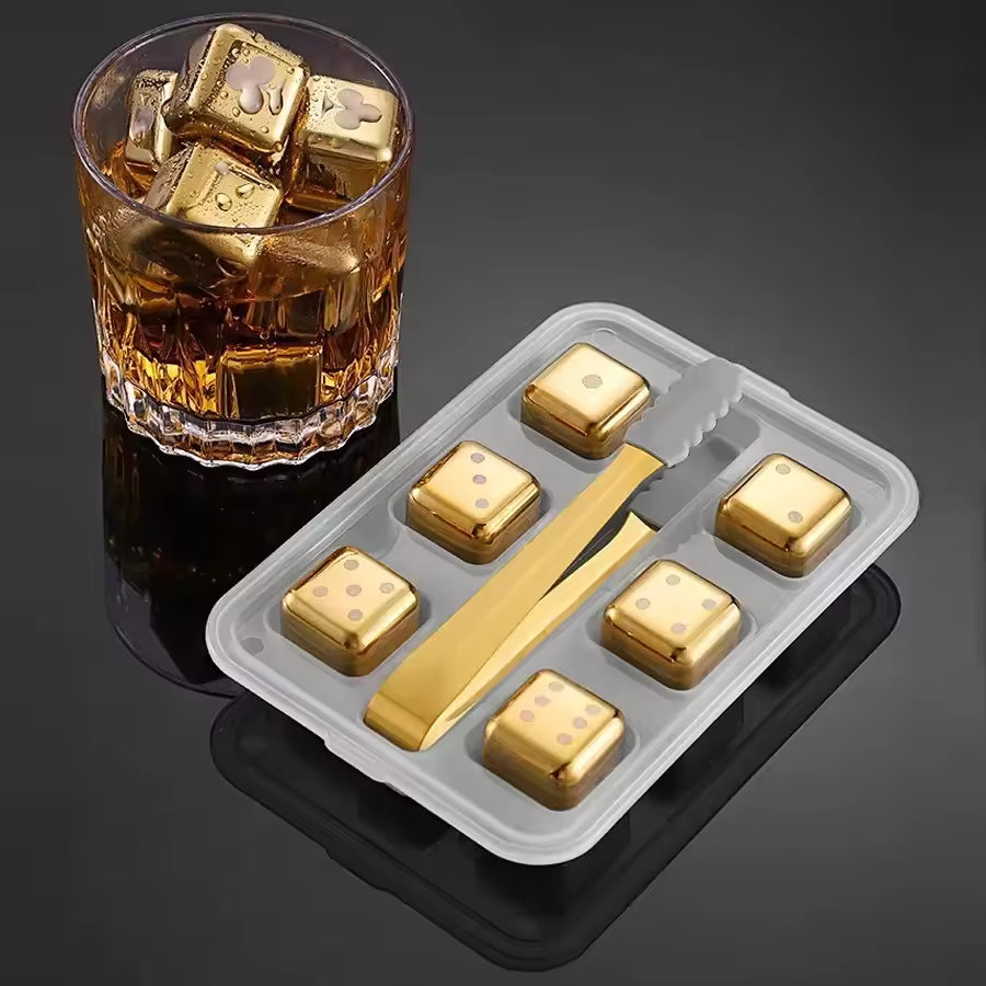 BowLift | Stainless Steel Square Shaped Metal Ice Cube Mold