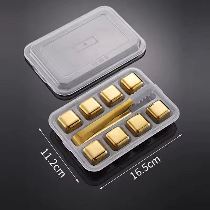 BowLift | Stainless Steel Square Shaped Metal Ice Cube Mold