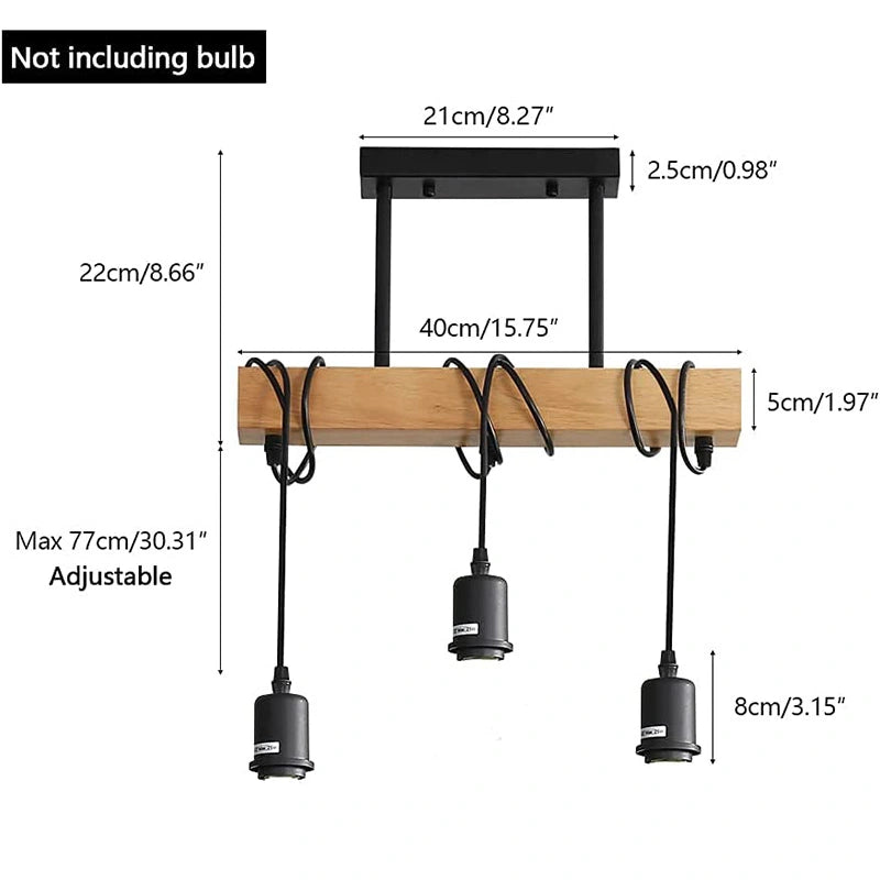 BowLift | Industrial Pendant Light Black | Adjustable Hanging Lamp